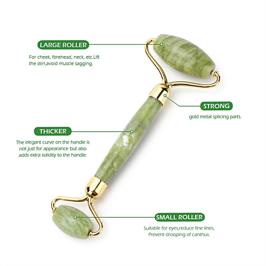 Jade Roller with Gua Sha - 2 in 1