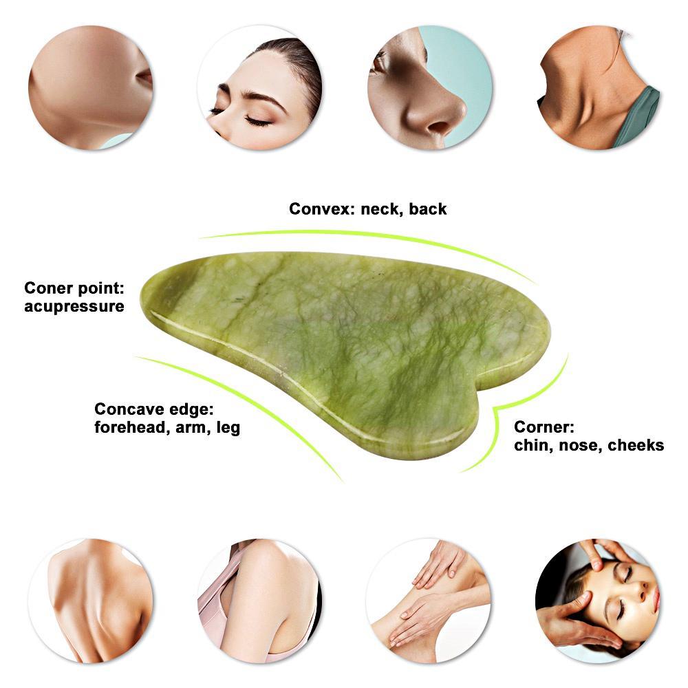 Jade Roller with Gua Sha - 2 in 1
